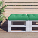 Vidaxl palletkussen 58x58x10 cm stof groen - afbeelding 1