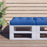 Vidaxl palletkussen 58x58x10 cm stof blauw - afbeelding 1