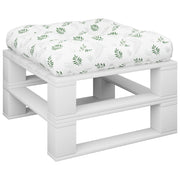 Vidaxl palletkussen bladpatroon 58x58x10 cm oxford stof - afbeelding 3