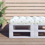 Vidaxl palletkussen bladpatroon 58x58x10 cm oxford stof - afbeelding 1