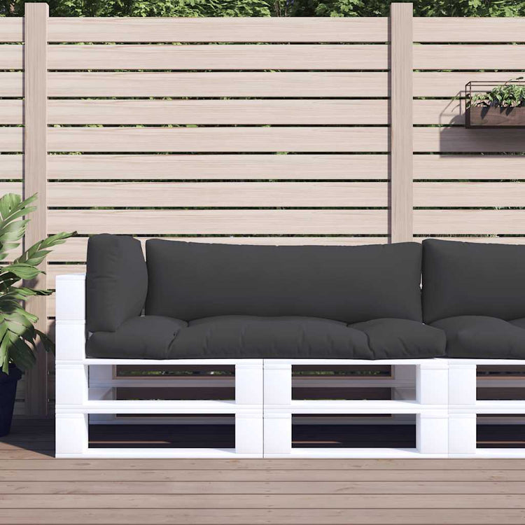 Vidaxl palletkussens 3 st stof zwart
