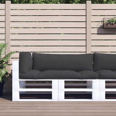 Vidaxl palletkussens 3 st stof zwart