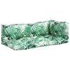 Vidaxl palletkussens 3 st stof bladpatroon