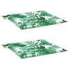Vidaxl stoelkussens 2 st bladpatroon 40x40x4 cm stof