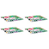 Vidaxl tuinstoelkussens 4 st 40x40x4 cm stof meerkleurig