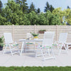 Vidaxl tuinstoelkussens 4 st 40x40x4 cm stof meerkleurig