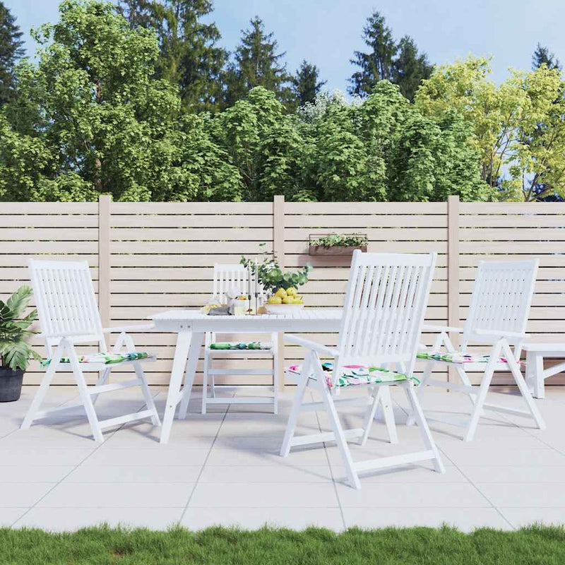 Vidaxl tuinstoelkussens 4 st 40x40x4 cm stof meerkleurig