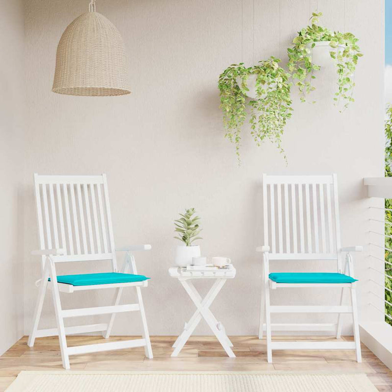 Vidaxl tuinstoelkussens 2 st 40x40x4 cm stof turquoise