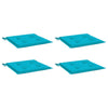 Vidaxl tuinstoelkussens 4 st 40x40x4 cm stof turquoise