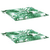 Vidaxl stoelkussens 2 st bladpatroon 50x50x4 cm stof