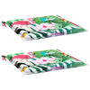 Vidaxl tuinstoelkussens 2 st 50x50x4 cm stof meerkleurig