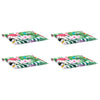 Vidaxl tuinstoelkussens 4 st 50x50x4 cm stof meerkleurig