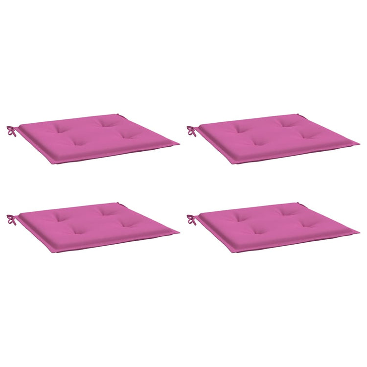 Vidaxl tuinstoelkussens 4 st 50x50x3 cm stof roze