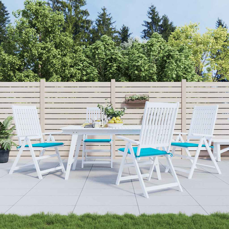 Vidaxl tuinstoelkussens 4 st 50x50x3 cm stof turquoise