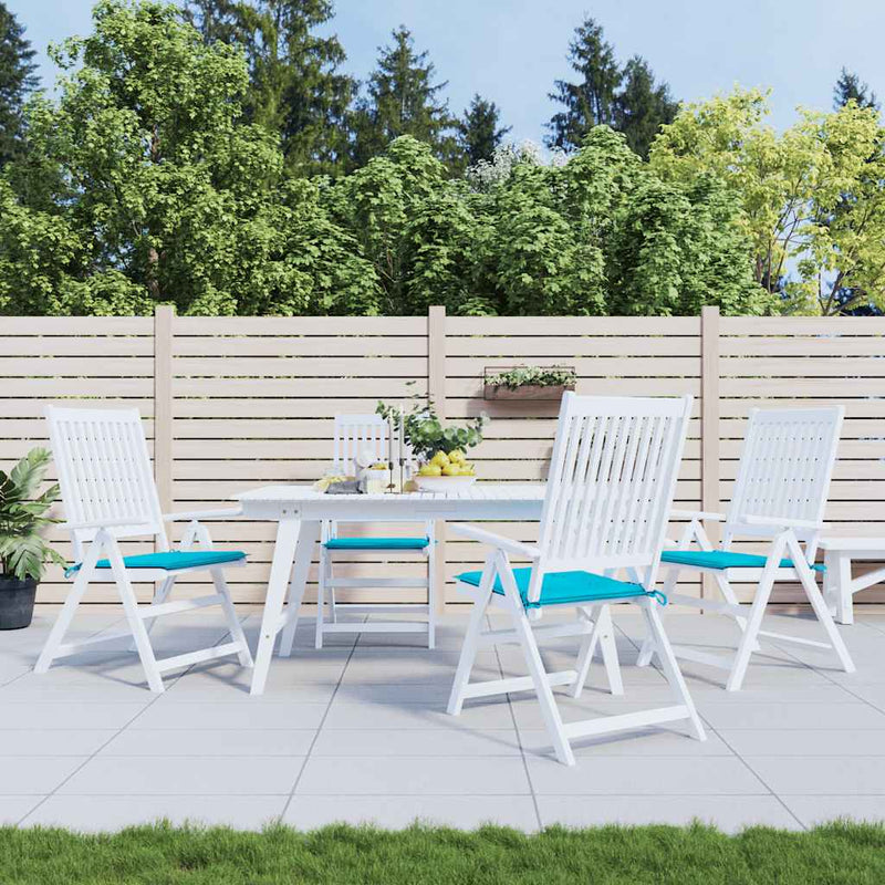 Vidaxl tuinstoelkussens 4 st 50x50x4 cm stof turquoise