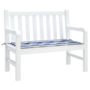 Vidaxl tuinbankkussen gestreept 100x50x3 cm oxford stof wit en blauw - afbeelding 3