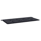 Vidaxl tuinbankkussen ruitpatroon 100x50x4 cm oxford stof zwart - afbeelding 2