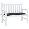 Vidaxl tuinbankkussen ruitpatroon 100x50x4 cm oxford stof zwart