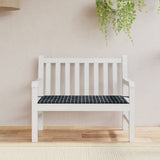 Vidaxl tuinbankkussen ruitpatroon 100x50x4 cm oxford stof zwart - afbeelding 1