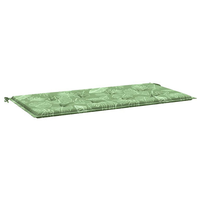 Vidaxl tuinbankkussen 100x50x4 cm oxford stof bladpatroon
