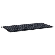 Vidaxl tuinbankkussen ruitpatroon 120x50x3 cm oxford stof zwart - afbeelding 2