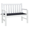 Vidaxl tuinbankkussen ruitpatroon 120x50x4 cm oxford stof zwart