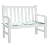 Vidaxl tuinbankkussen 120x50x3 cm oxford stof bladpatroon - afbeelding 3