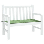 Vidaxl tuinbankkussen 120x50x3 cm oxford stof bladpatroon - afbeelding 3