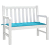 Vidaxl bankkussen effen turquoise 120 x 50 x 3 cm oxford stof
