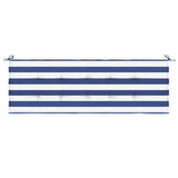 Vidaxl tuinbankkussen gestreept 150x50x4 cm oxford stof wit en blauw - afbeelding 3