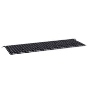 Vidaxl tuinbankkussen ruitpatroon 150x50x3 cm oxford stof zwart - afbeelding 2