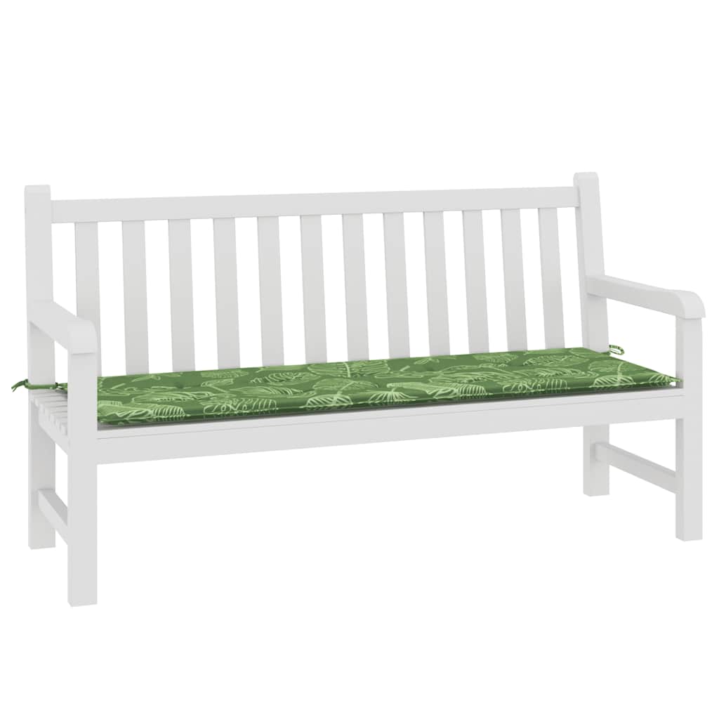 Vidaxl tuinbankkussen 150x50x4 cm oxford stof bladpatroon