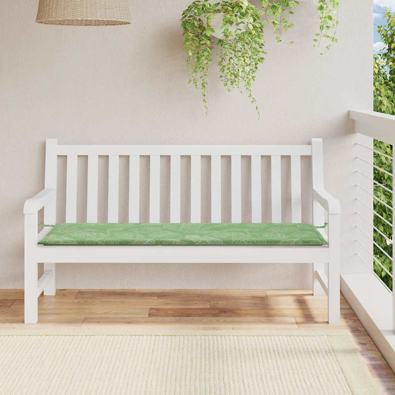 Vidaxl tuinbankkussen 150x50x4 cm oxford stof bladpatroon