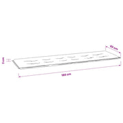 Vidaxl bankkussen oxford stof zwart ruit 180 x 50 x 3 cm - afbeelding 3