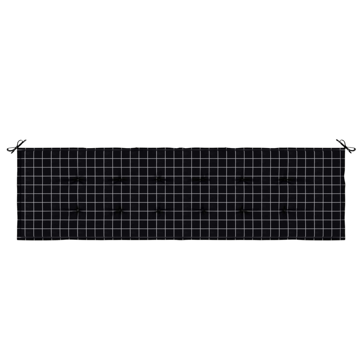 Vidaxl bankkussen oxford stof zwart ruit 180 x 50 x 3 cm