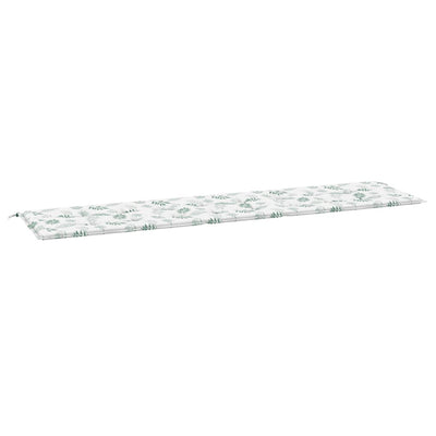 Vidaxl tuinbankkussen bladpatroon 200x50x4 cm stof