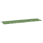 Vidaxl tuinbankkussen bladpatroon 200x50x3 cm stof - afbeelding 2