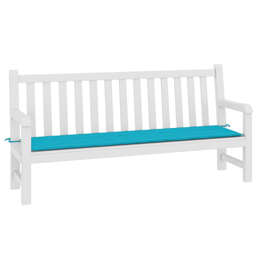 Vidaxl tuinbankkussen 200x50x4 cm stof turquoise