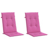 Vidaxl tuinstoelkussens hoge rugleuning 2 st 120x50x3 cm stof roze