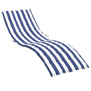 Vidaxl ligbedkussen gestreept oxford stof blauw en wit - afbeelding 2