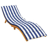 Vidaxl ligbedkussen gestreept oxford stof blauw en wit - afbeelding 3