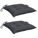 Vidaxl stoelkussens 2 st 40x40x7 cm oxford stof antracietkleurig - afbeelding 3