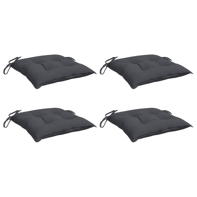 Vidaxl stoelkussens 4 st 40x40x7 cm oxford stof antracietkleurig