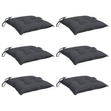 Vidaxl stoelkussens 6 st 40x40x7 cm oxford stof antracietkleurig - afbeelding 3