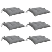 Vidaxl stoelkussens 6 st 40x40x7 cm oxford stof grijs - afbeelding 3