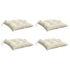 Vidaxl stoelkussens 4 st 40x40x7 cm oxford stof crèmewit
