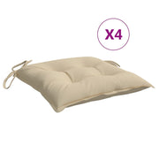 Vidaxl stoelkussens 4 st 40x40x7 cm oxford stof beige - afbeelding 2