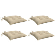 Vidaxl stoelkussens 4 st 40x40x7 cm oxford stof beige - afbeelding 3