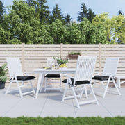 Vidaxl stoelkussens 4 st 40x40x7 cm oxford stof zwart - afbeelding 1