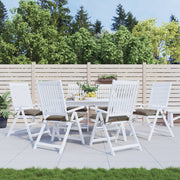 Vidaxl stoelkussens 6 st 40x40x7 cm oxford stof taupe - afbeelding 1